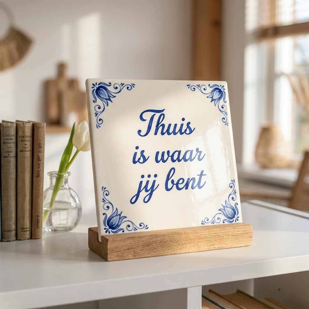 Delfts blauw fototegeltje, productfoto 3 uit de webwinkel