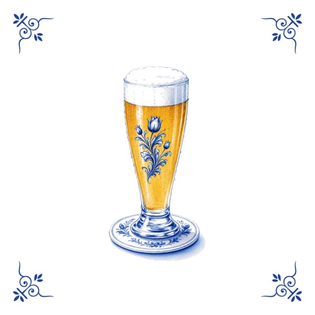 Petite bière, carreau bleu de Delft