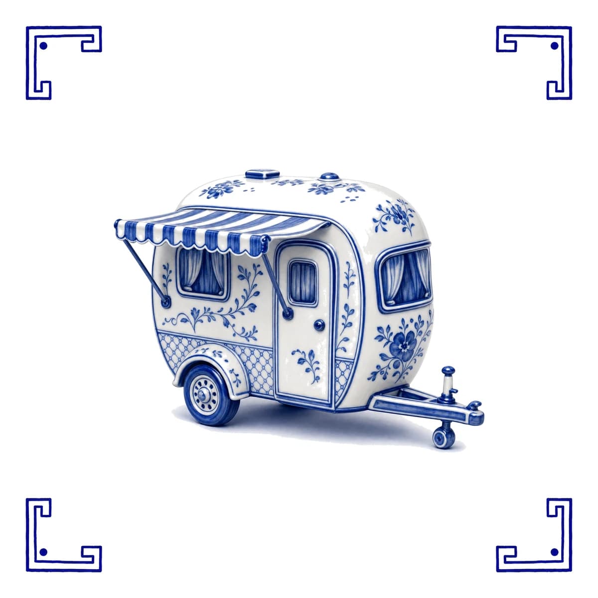 Caravane – carreau bleu de Delft