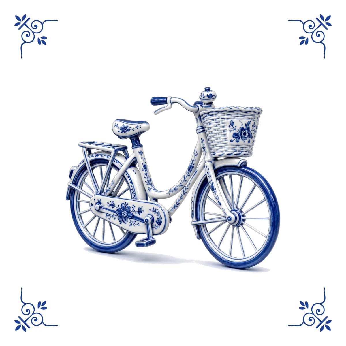 Vélo hollandais – carreau bleu de Delft