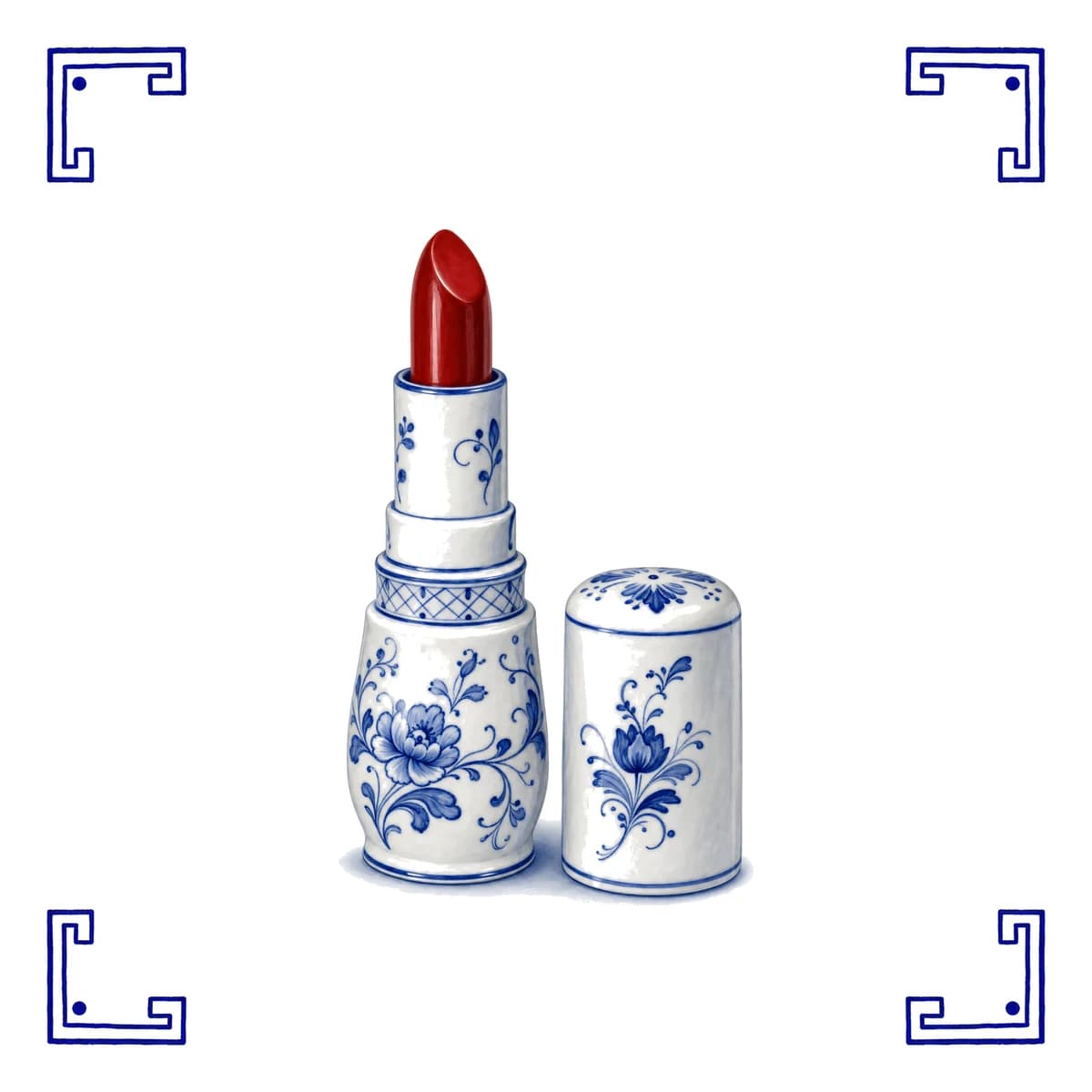 Rouge à lèvres – carreau bleu de Delft