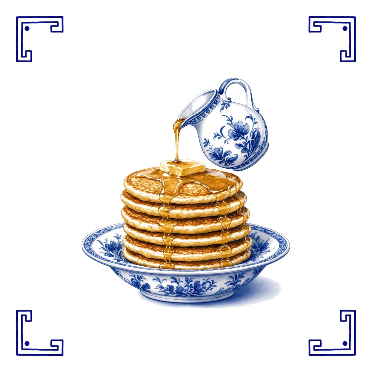 Crêpes – carreau bleu de Delft