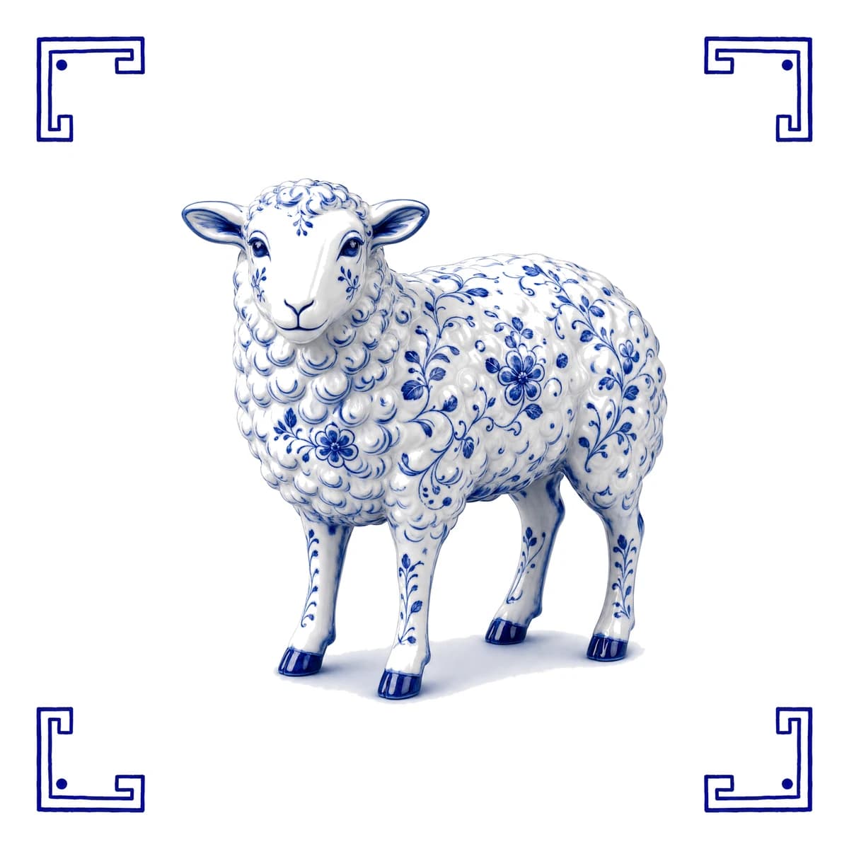 Mouton – carreau bleu de Delft