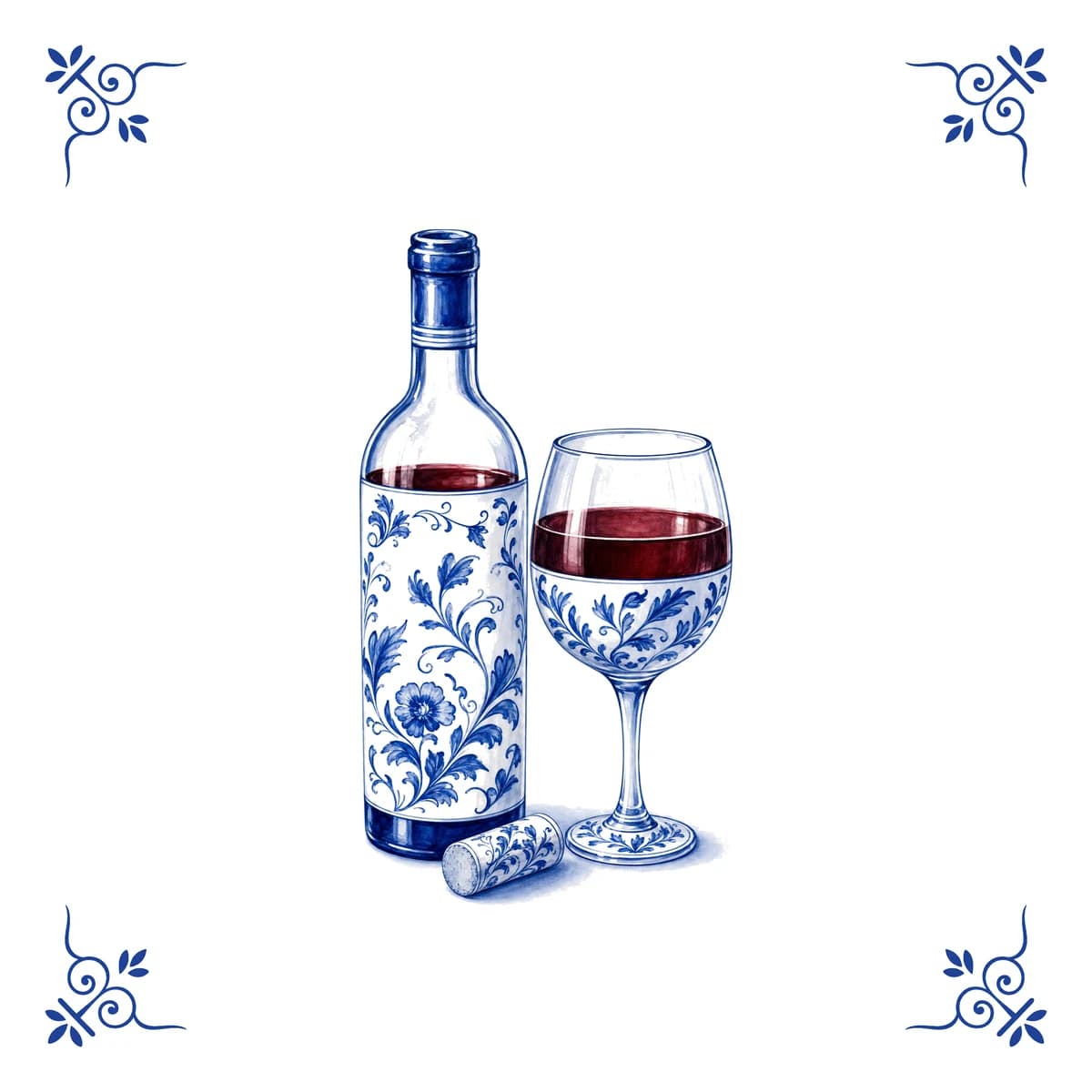 Vin – carreau bleu de Delft
