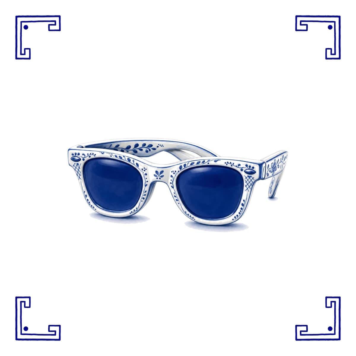 Lunettes de soleil – carreau bleu de Delft
